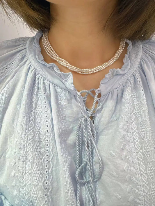 Natural Freshwater Baby Pearl Necklace 我的商店