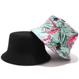 European and American ins fisherman hat for women, new print, reversible, sun hat, outdoor travel, foldable basin hat for summer