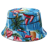 European and American ins fisherman hat for women, new print, reversible, sun hat, outdoor travel, foldable basin hat for summer