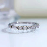 Silver S925 Sterling Silver Niche High-end Ring Women's Simple Full Diamond Finger Ring Super Fairy Gestapa Handpiece TWINKLE QUEEN