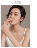 Natural Freshwater Pearl Necklace Strong Light Women's Summer Clavicle Chain High-grade All-match Beaded Jewelry Neck Chain TWINKLE QUEEN