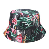 European and American ins fisherman hat for women, new print, reversible, sun hat, outdoor travel, foldable basin hat for summer