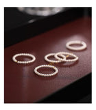 S925 Sterling Silver Retro High-end Sense Overlapping Pearl Ring Niche Unique Tail Ring Light Luxury Sweet Ring  Women