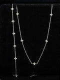 S925 Sterling Silver Necklace Four-leaf Clover Plated 18K Gold Light Luxury Star Elegant High-grade Glep New Arch Chain TWINKLE QUEEN