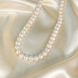 Natural Freshwater Pearl Necklace Three-Piece Set Sterling Silver  suit Mother's Day Gift