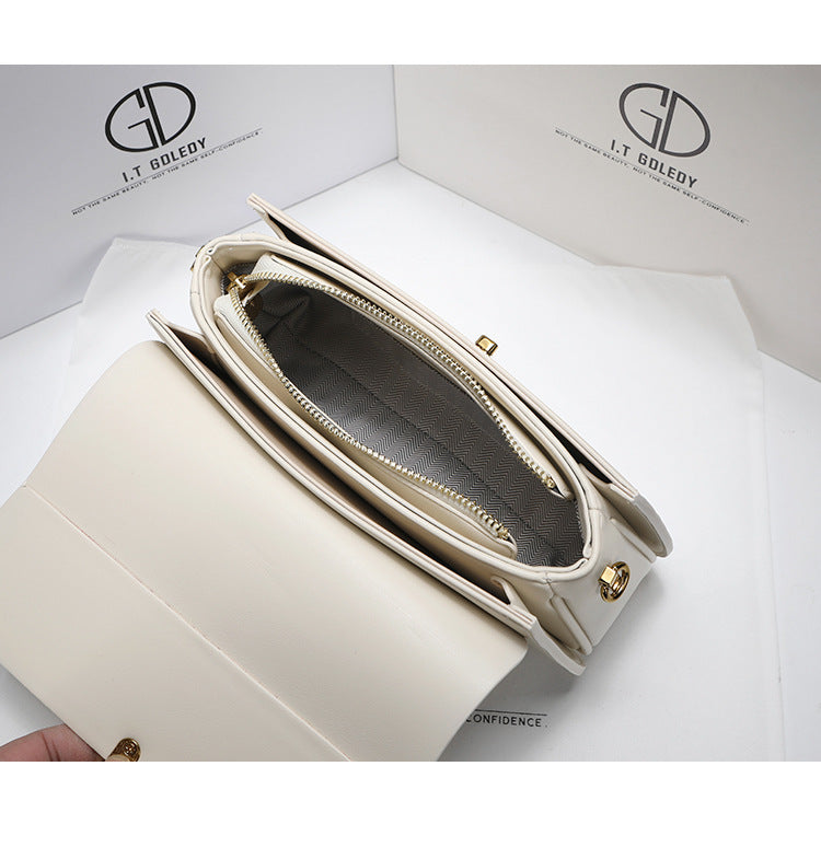 Women's Bag Genuine Leather Niche Entry Luxury Brand Saddle Bag 2025 New Women's Bag Shoulder Underarm Crossbody Bag