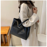 Korean Style Texchy Large Capacity Tote Bag Women's 2025 New Fashionable Fashionable Casual Student Class Bag Shoulder Bag