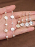 S925 Silver Necklace Ocean Summer Earring Freshwater Pearl Clavicle Chain Women's Bracelet High Sense Pearl Jewelry Set TWINKLE QUEEN