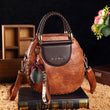 Genuine Leather Vintage Woven Handbag Women's 2025 New Casual All-match Crossbody Bag Fashion Texted Shoulder Bag