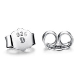 S925 Sterling Silver Flash Color Diamond Butterfly Earrings Women's Sweet ins Cute Mini Color Treasure Earrings Earrings for Hair TWINKLE QUEEN