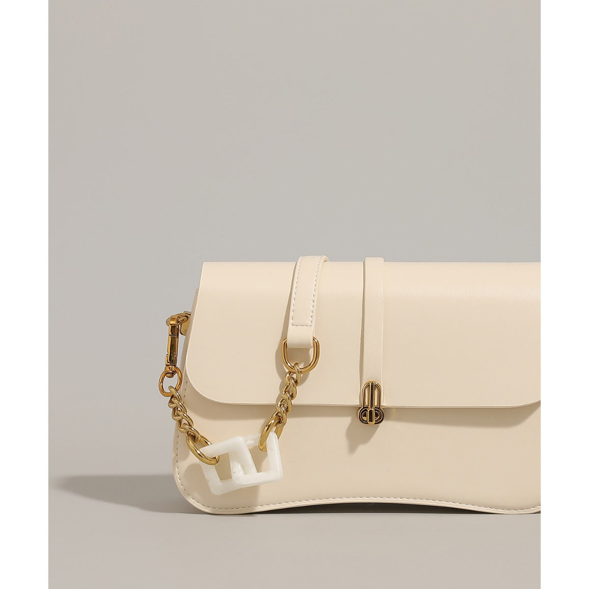 Women's Bag Genuine Leather Niche Entry Luxury Brand Saddle Bag 2025 New Women's Bag Shoulder Underarm Crossbody Bag