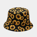 New European and American ins style plant print pattern fisherman hat for women, spring and summer outdoor sun protection and sunshade hat for men, bucket hat