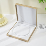 Golden PU textured leather jewelry box, fashionable accessory packaging box, ring box, pearl stud earrings box.