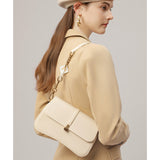 Women's Bag Genuine Leather Niche Entry Luxury Brand Saddle Bag 2025 New Women's Bag Shoulder Underarm Crossbody Bag