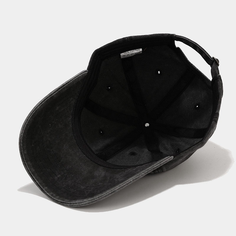 European and American ins Washed Vintage Simple Baseball Cap Men's and Women's Outdoor All-match Cap Trendy Simple Hat