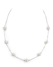 14K Gold Japanese Akoya Pearl 6.5/7mm Tincup Necklace