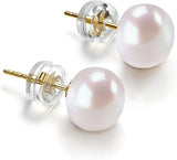 AAA+ Handpicked White Freshwater Cultured Pearl Earrings Studs
