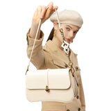 Women's Bag Genuine Leather Niche Entry Luxury Brand Saddle Bag 2025 New Women's Bag Shoulder Underarm Crossbody Bag