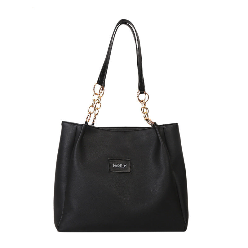 Korean Style Texchy Large Capacity Tote Bag Women's 2025 New Fashionable Fashionable Casual Student Class Bag Shoulder Bag
