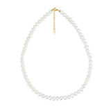 Classic natural freshwater pearl necklace S925 sterling silver chain adjustable necklace manufacturers wholesale clavicle chain TWINKLE QUEEN