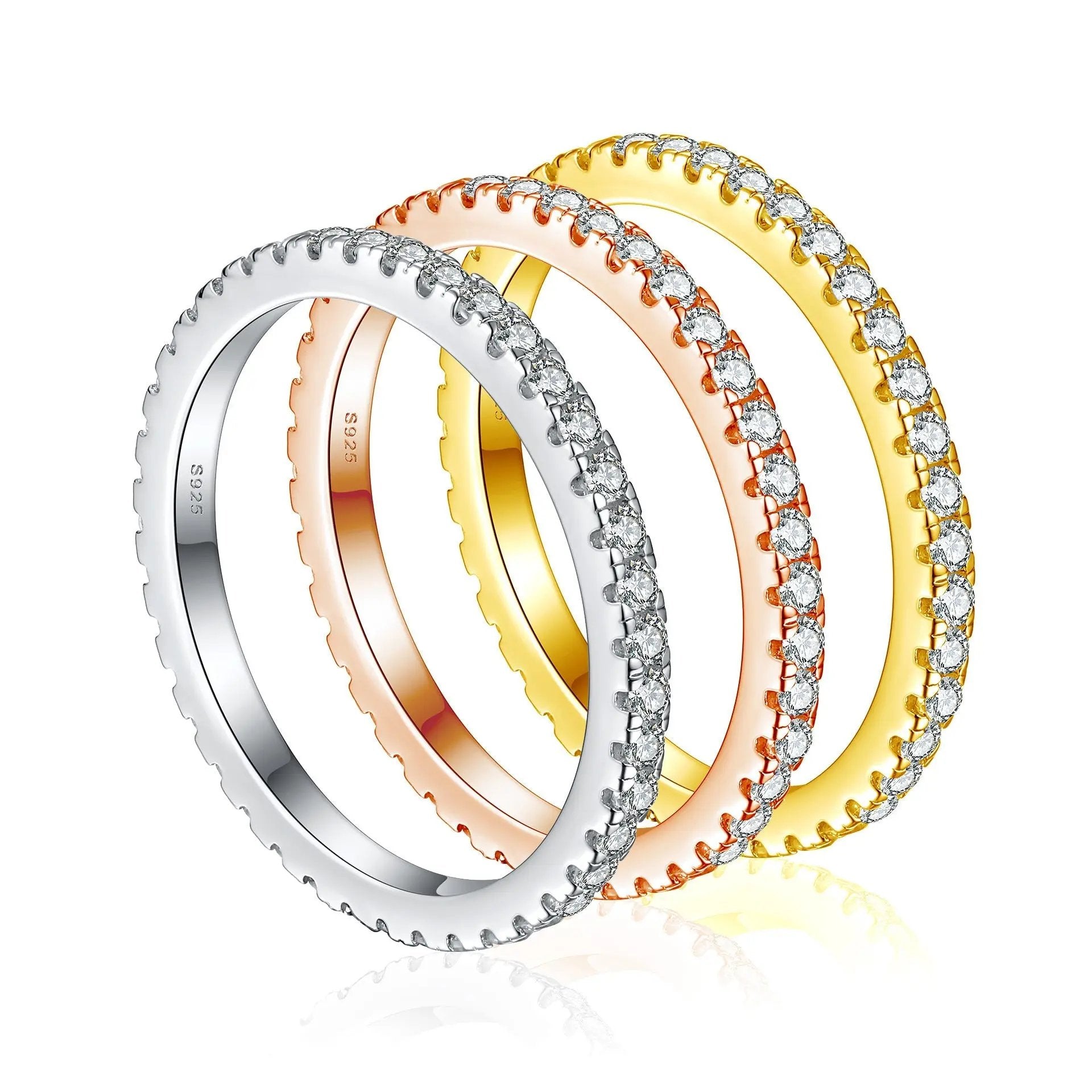 Silver S925 Sterling Silver Niche High-end Ring Women's Simple Full Diamond Finger Ring Super Fairy Gestapa Handpiece TWINKLE QUEEN
