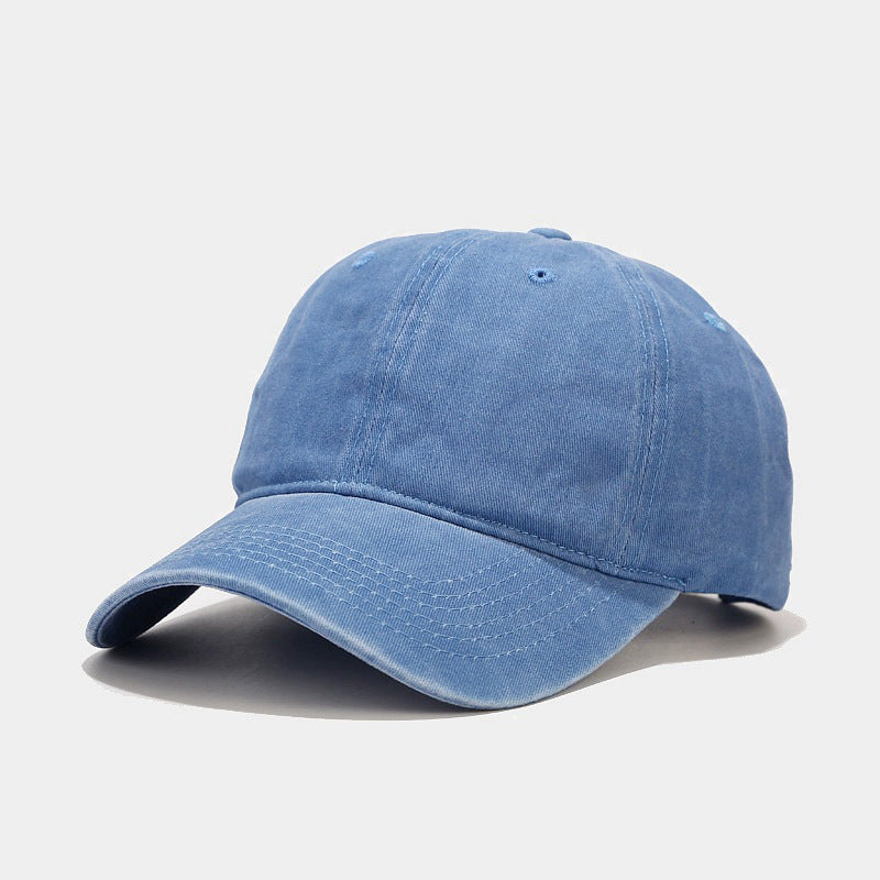 European and American ins Washed Vintage Simple Baseball Cap Men's and Women's Outdoor All-match Cap Trendy Simple Hat