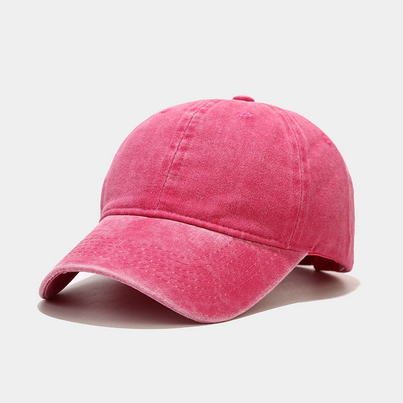 European and American ins Washed Vintage Simple Baseball Cap Men's and Women's Outdoor All-match Cap Trendy Simple Hat