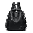 Backpack Women's Soft Leather Small Backpack 2025 New Fashionable Casual All-match Large Capacity Multi-layer Portable Shoulder Crossbody Bag