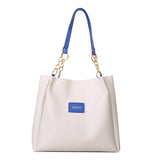 Korean Style Texchy Large Capacity Tote Bag Women's 2025 New Fashionable Fashionable Casual Student Class Bag Shoulder Bag