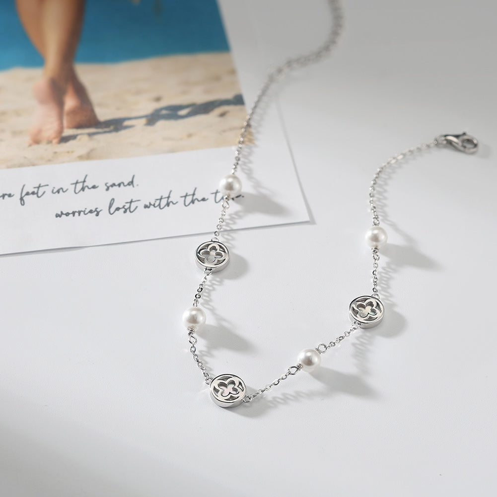 Elegant Natural Shell Pearls Bracelet – Timeless Jewelry for Women