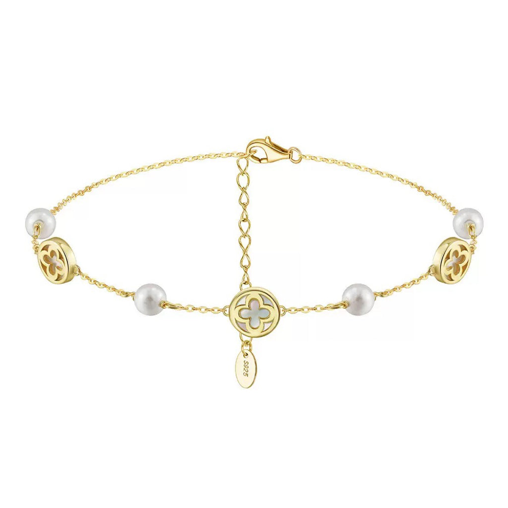 Elegant Natural Shell Pearls Bracelet – Timeless Jewelry for Women
