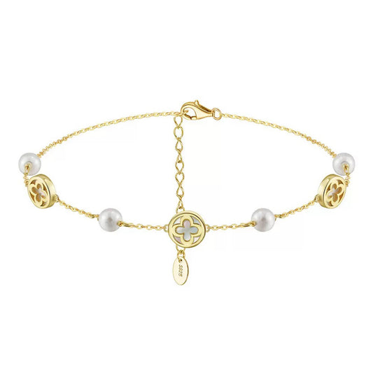Elegant Natural Shell Pearls Bracelet – Timeless Jewelry for Women