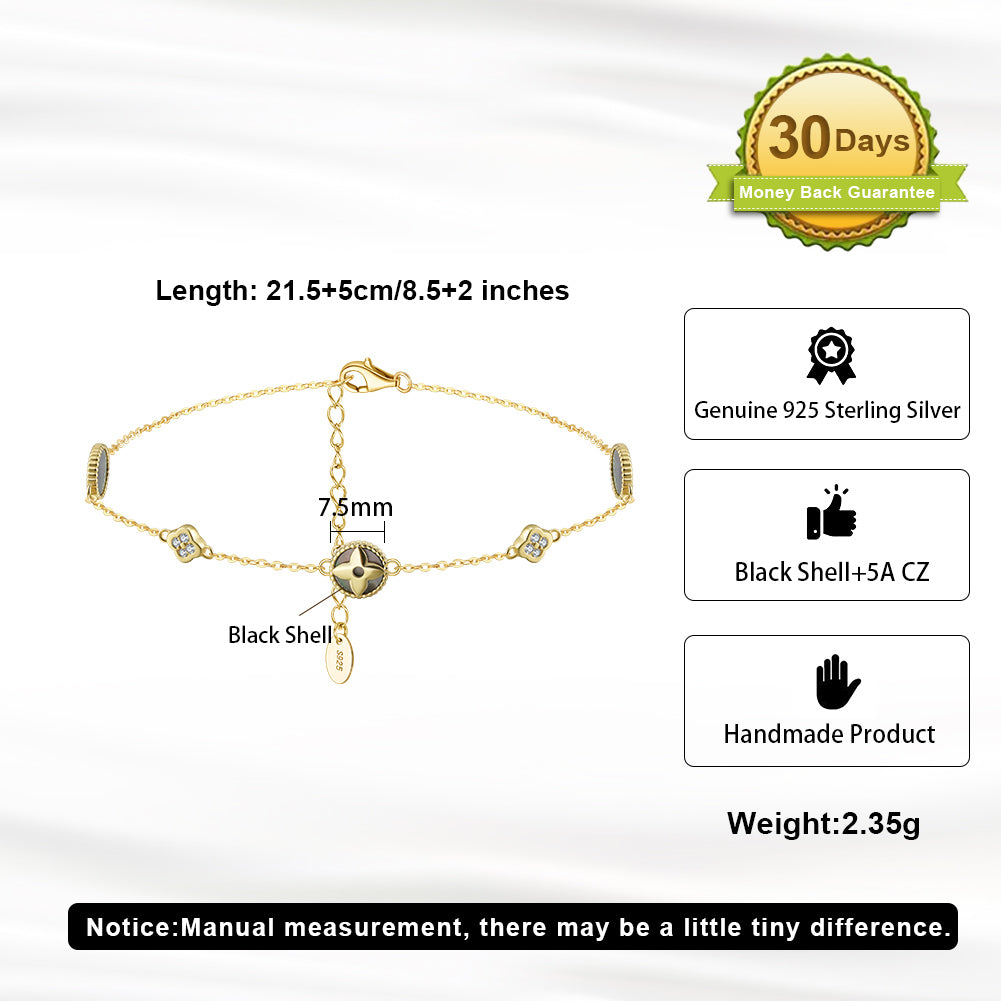 Black Shell Anklet – Handmade Beach Jewelry for Women