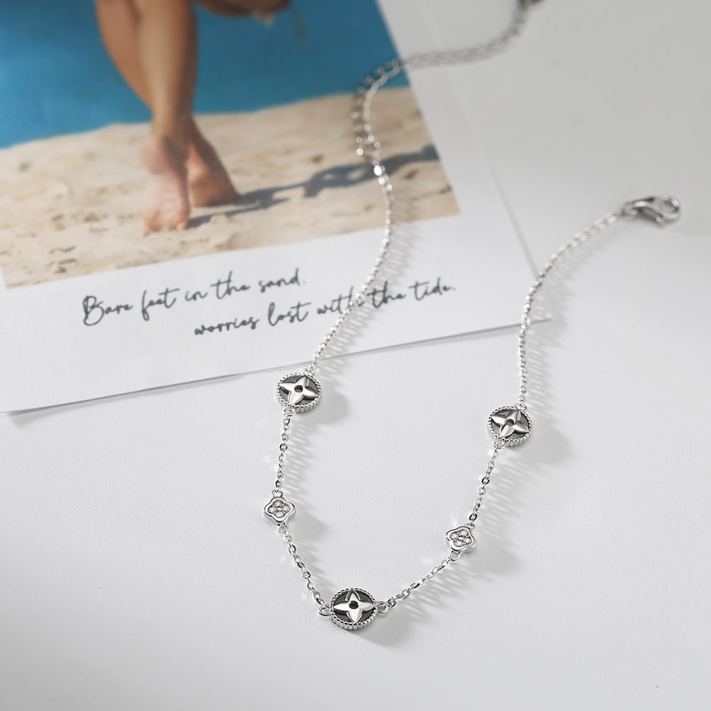 Black Shell Anklet – Handmade Beach Jewelry for Women