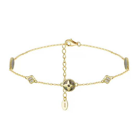 Black Shell Anklet – Handmade Beach Jewelry for Women