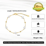 14K Gold Plated Bracelet – Elegant Adjustable Chain Bracelet for Women & Men