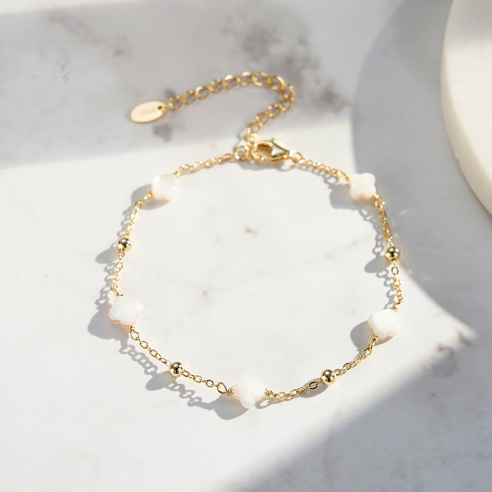 14K Gold Plated Bracelet – Elegant Adjustable Chain Bracelet for Women & Men