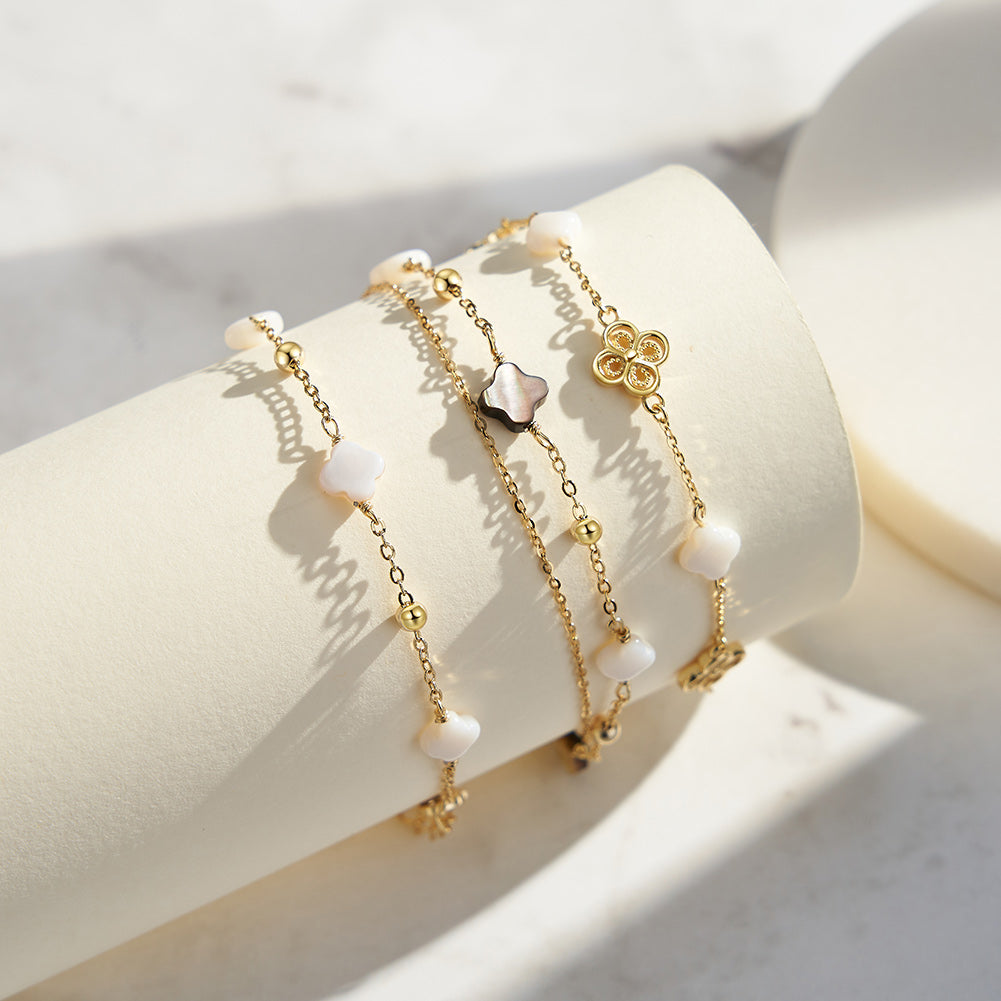 14K Gold Plated Bracelet – Elegant Adjustable Chain Bracelet for Women & Men
