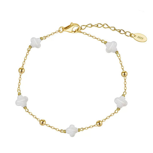 14K Gold Plated Bracelet – Elegant Adjustable Chain Bracelet for Women & Men
