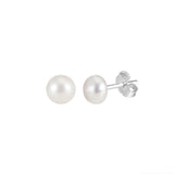 Freashwater Pearl 14K Gold Plated 925 Sterling Silver Loaf Shaped Pearls Earrings