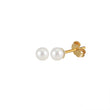 Freashwater Pearl 14K Gold Plated 925 Sterling Silver Perfect Round Pearl Earrings