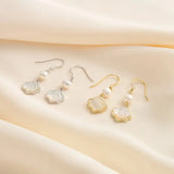 S925 Silver Necklace Ocean Summer Earring Freshwater Pearl Clavicle Chain Women's Bracelet High Sense Pearl Jewelry Set TWINKLE QUEEN
