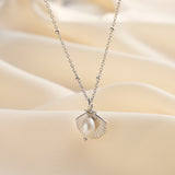 Cultured Freashwater Pearl 925 Sterling Silver 14K Gold Plated Ocean Summer Necklace