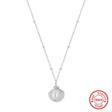 Cultured Freashwater Pearl 925 Sterling Silver 14K Gold Plated Ocean Summer Necklace