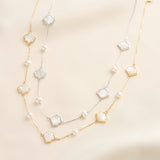 Cultured Freashwater Pearl 925 Sterling Silver Natural Shell Necklace