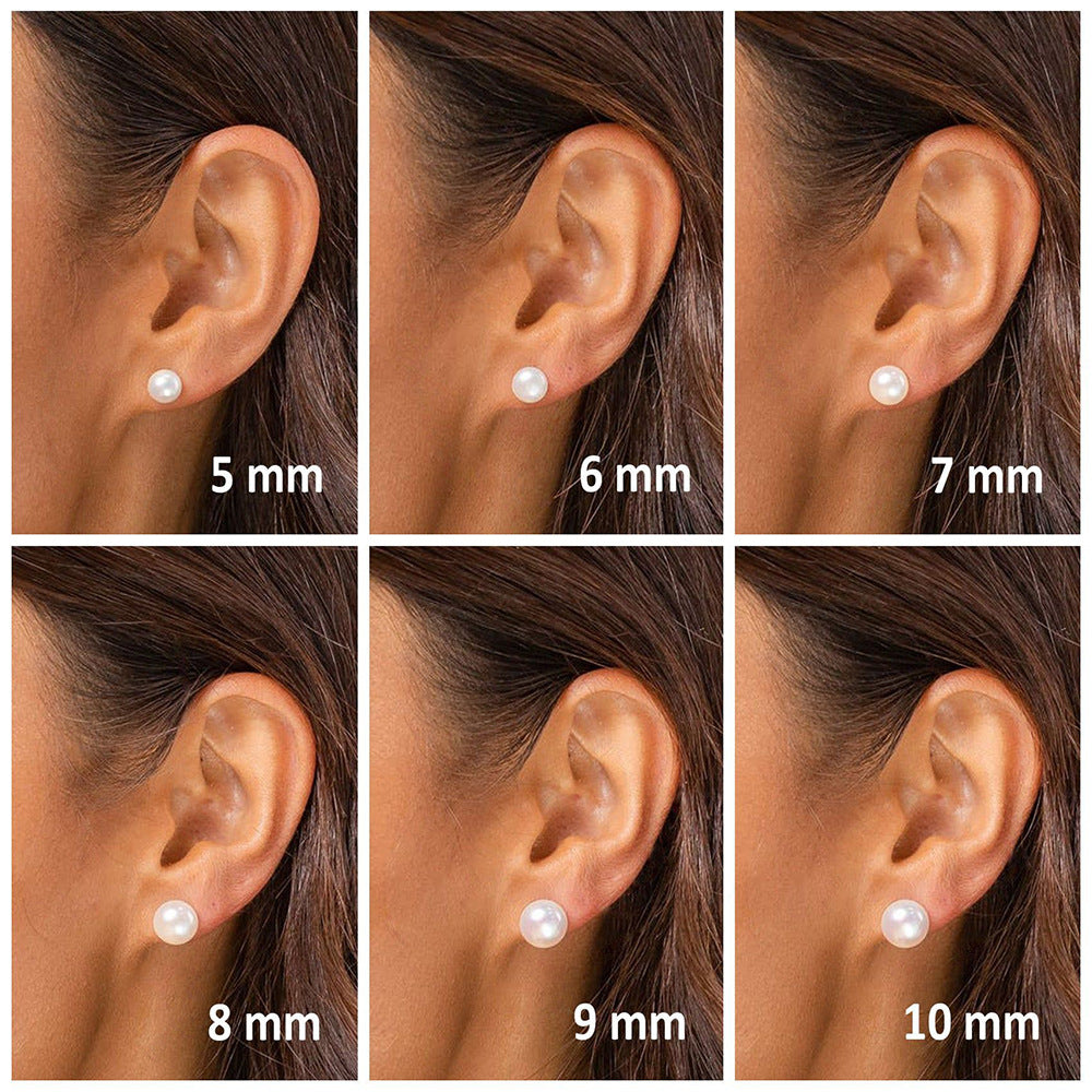 Aurora Natural Freshwater Pearl Earrings S925 Silver Accessories Earrings Mori Style Steamed Bread Beads Elegant Simple Earrings TWINKLE QUEEN