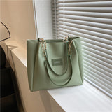 Korean Style Texchy Large Capacity Tote Bag Women's 2025 New Fashionable Fashionable Casual Student Class Bag Shoulder Bag