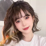 Wig Women's Short Hair Curly Hair Full Head Cover 2025 New Imitation Hair Natural Fashion Mid-length Wool Roll Wig Cover 4.3 3 Evaluations Within a year 60 + Box Deal