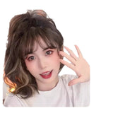 Wig Women's Short Hair Curly Hair Full Head Cover 2025 New Imitation Hair Natural Fashion Mid-length Wool Roll Wig Cover 4.3 3 Evaluations Within a year 60 + Box Deal
