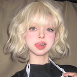 Wig Women's Short Hair Curly Hair Full Head Cover 2025 New Imitation Hair Natural Fashion Mid-length Wool Roll Wig Cover 4.3 3 Evaluations Within a year 60 + Box Deal